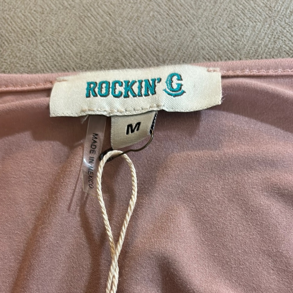 Rockin C Mauve Bell Sleeve Blouse - Picture 7 of 8